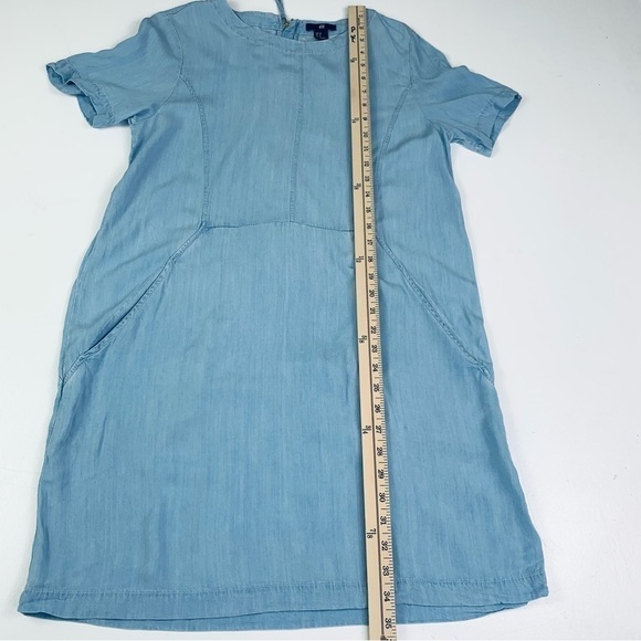 H&M Dress Womens Black & White Short Sleeve V-neck Size 8 Chambay Lightweight - Picture 11 of 16